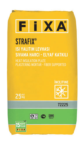 STRAFİX® Isı Yalıtım Levhası Sıvama Harcı - Elyaf Katkılı