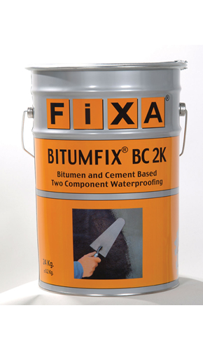 BİTÜMFİX® BC 2K Bitüm ve Çimento Esaslı Çift Bileşenli Su Yalıtım Malzemesi