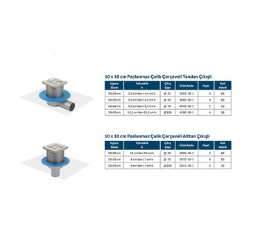 LINE 10 - 10x10 PASLANMAZ ÇELİK ÇERÇEVELİ MODELLER