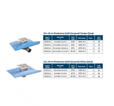 LINE 11 - 10x10 PASLANMAZ ÇELİK ÇERÇEVELİ MODELLER